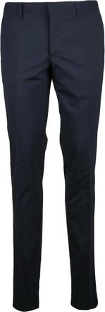 Paoloni Broeken, Heren, Blauw, M, Wol, Pantalone
