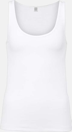 Toteme Ribbed-knit cotton-blend jersey tank top