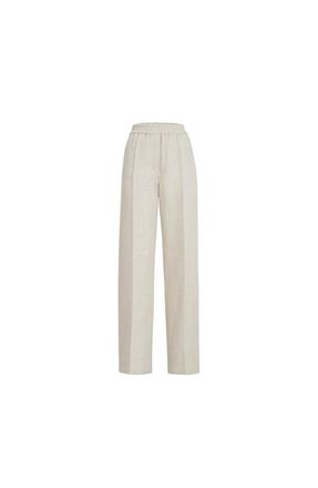 Brunello Cucinelli Loose Track trousers in Beige at Nordstrom, Size 50 It