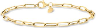 Ross-Simons Italian 18kt Yellow Gold Paper Clip Link Bracelet