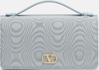Valentino Garavani Clutch VLogo Signature Mini in moir&eacute;