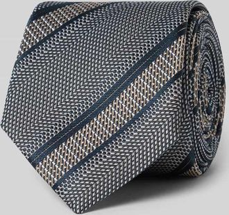 Willen Krawattenfabrik Krawatte aus Seide im Allover-Look (7,5 cm) in Sand, Gr&ouml;&szlig;e 1