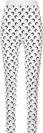 Marine Serre Moon Printed Jersey Leggings - Dames - Leggings - Veelkleurig - S - Tweed - Broeken