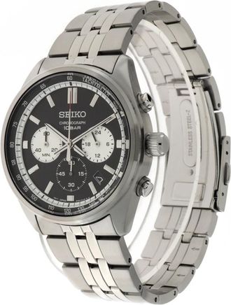 Seiko Sport Quartz chronograaf Horloge - Dames - Horloges - Zwart - ONE Size - Accessoires