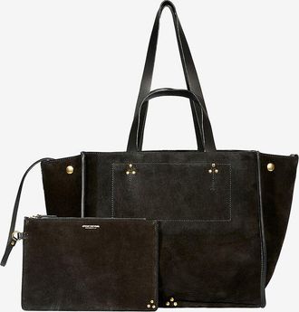 Jerome Dreyfuss Leder-Shopper Léon M