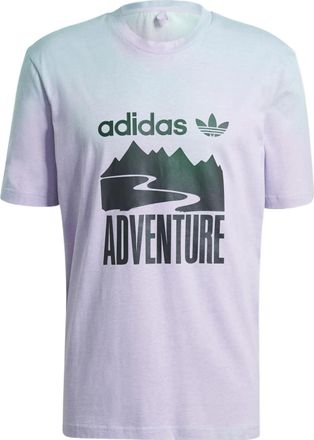 adidas originals Printing Round Neck Pullover Short Sleeve Purple GP0073