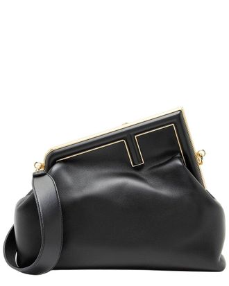 Fendi Fendi Black Lambskin First Medium Shoulder Bag (Authentic Pre-Loved)