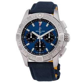 Breitling Avenger 42 Chronograph Automatic Chronometer Blue Dial Mens Watch AB0146101C1X1