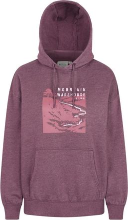 Mountain Warehouse Dames Winding Trek Relaxed Fit Hoodie (Bordeaux)