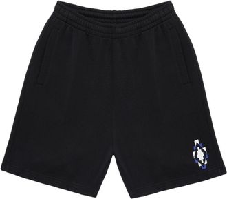 Marcelo Burlon Bandana Cross cotton track shorts - men - Cotton - M - Black