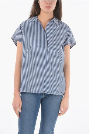 Woolrich Gestreepte blouse in blauw
