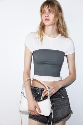 H&M Frayed Denim Shorts in Denim Gray at Nordstrom, Size 10