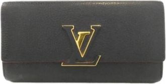 Louis Vuitton Tweedehands leren portemonnees - Dames - Vintage Accessoires - Zwart - ONE Size - Vintage