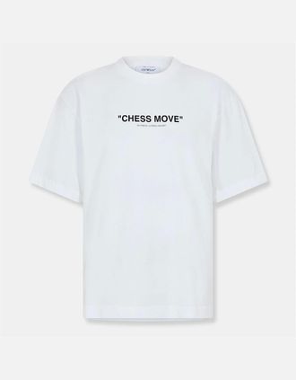 Off-white Mens Regular Fit Lettering Crew Neck T-Shirt - Multi/White - Size: 36