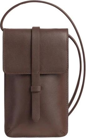 Ines De La Fressange L&eacute;onore Smartphone Bag - Dames - Telefoonaccessoires - Bruin - ONE Size - Katoen - Accessoires