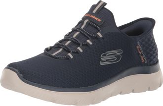 Skechers Mens Summits High Range Loafer, Navy Mesh Trim, 5.5 UK Wide