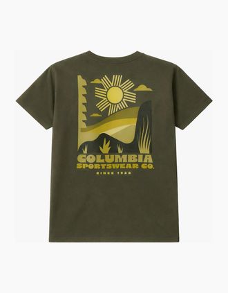 Columbia Mens Columbia CSC Back Logo T-Shirt - Tan - Size: 38