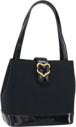 Saint Laurent Pre-owned Vintage Canvas Handtas - Dames - Vintage Handtas - Zwart - ONE Size - Vintage