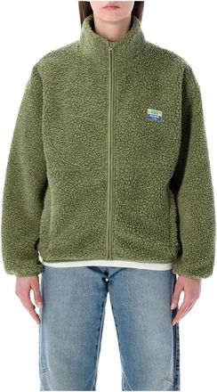American Vintage Hoktown Jacket - Dames - Vesten met rits - Groen - M/L - Polyester - Hoodies & sweatvesten