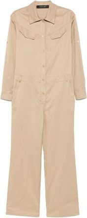 Federica Tosi Donna, Jumpsuits, Beige, S, new