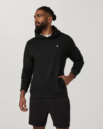 Vuori Clothing Ponto Pullover Hoodie | Black Heather | Medium