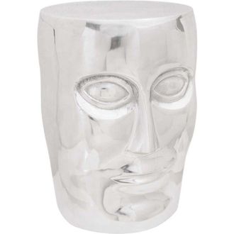 vidaXL Taburete Plateado Aluminio Vidaxl