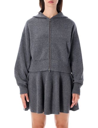Lisa Yang Lilia Cropped Zip-Up Hoodie