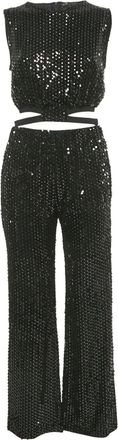 Maje sequinned two-piece suit - Black