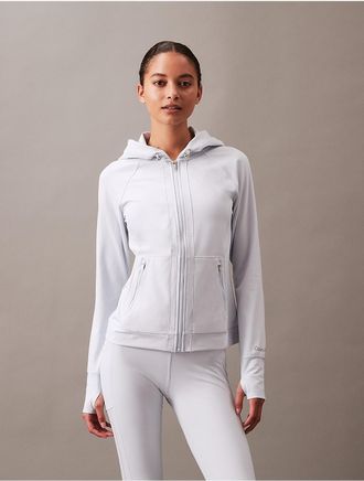 Calvin Klein Womens Performance Embrace Raglan Sleeve Jacket - Green - XL