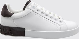 Dolce & Gabbana Sneakers Portofino bicolore in pelle di vitello con logo