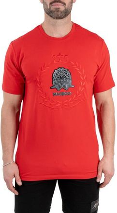 Maceoo Lion Crown Cotton Graphic T-Shirt in Red at Nordstrom, Size Medium