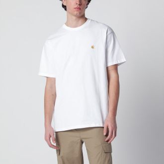 Carhartt Work in Progress S/S Chase T-Shirt bianca in cotone