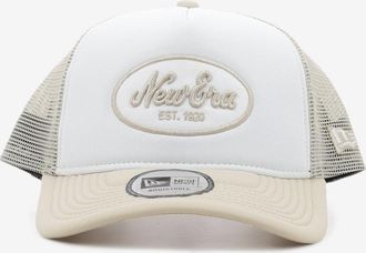 New Era Trucker Oval Foam patch white / camel