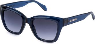 Just Cavalli SJC148 07FK Womens Sunglasses Blue Size 52
