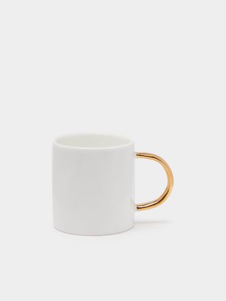 Feldspar Hand-Painted 24ct Gold and Bone China Espresso Mugs (Set of 4)