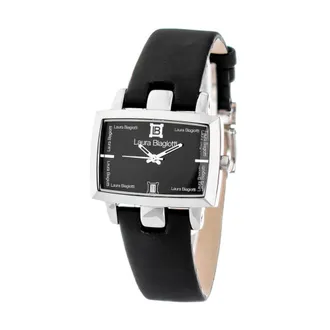Laura Biagiotti Watches, male, Black, Size: ONE SIZE Leather Dress Watch