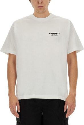Carhartt Work in Progress T-Shirt With Logo-Uomo