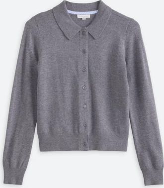 Line & Dot Womens Eckley Cardigan In Gray