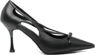 Lola Cruz Pumps met uitgesneden details - Zwart