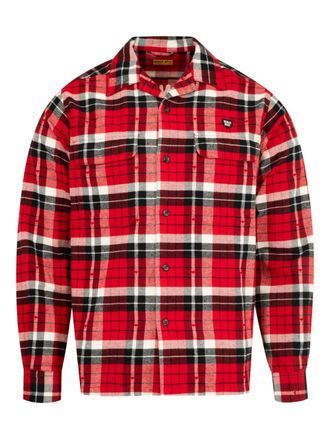 Human Made check-print shirt - men - Cotton - M - Red