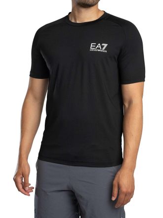 Emporio Armani Ventus 7 Borst Logo T-Shirt, Zwart