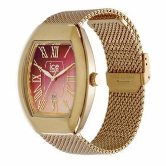 Ice Watch Analoog Horloge met Mesh Armband - unisex - Accessoires - Roze - Maat: ONE Size