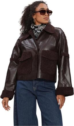 Y.A.S Y.a.s - Yasfilia LS Jacket - Dames - Jassen - Bruin - Maat: XL Katoen
