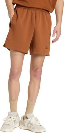 adidas Soft Lux Drawstring Shorts in Dusky Bronze at Nordstrom, Size Xx-Large