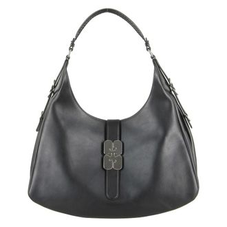 Ganni Shoulder Bags, female, Black, Size: ONE SIZE Kat Large Bag