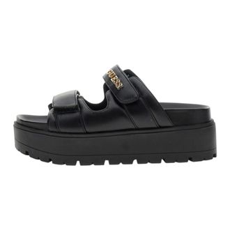 Guess Sliders, female, Black, Size: 8 US Sandali Ecopelle