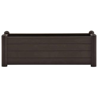 Berkfield Home Garden Raised Bed PP Mocha 100x43x35 cm in Dark Brown | Size: 100 x 43 x 35 cm