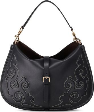 Etro Schoudertassen - Dames - Schoudertassen - Zwart - ONE Size - Leer - Tassen