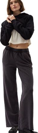 Richer Poorer Inc. The Recycled Fleece Wide Leg Sweatpant in Mineral Black at Nordstrom, Size X-Small