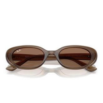 Ray-Ban Sunglasses, female, Brown, Size: 53 MM Oval Sunglasses